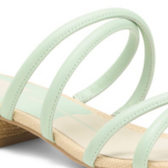 DOLCE VITA Mint Leather Hapi Low Heel Sandals 3T0 - Picture 4 of 5